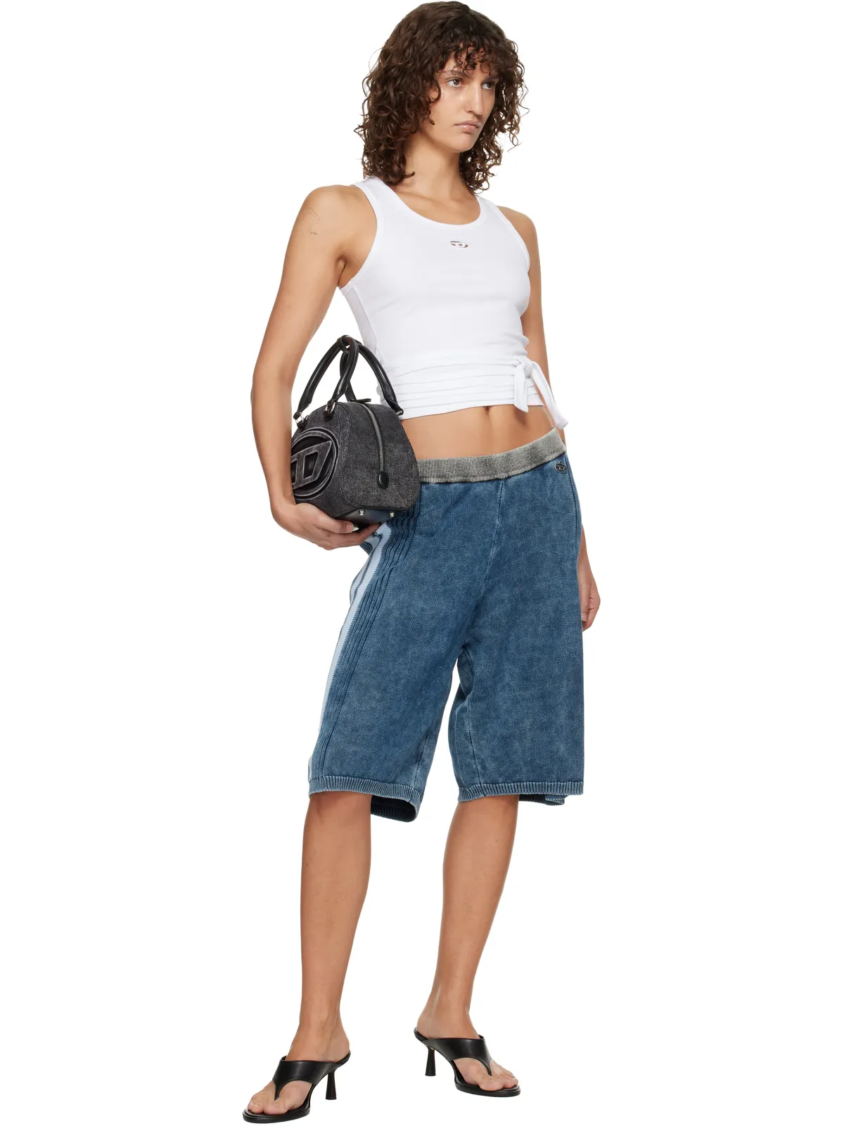 Diesel ラップアラウンド クロップド タンクトップ - 画像4