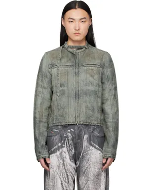 Diesel コットンヘンプ サテン デニムジャケット - サムネイル1