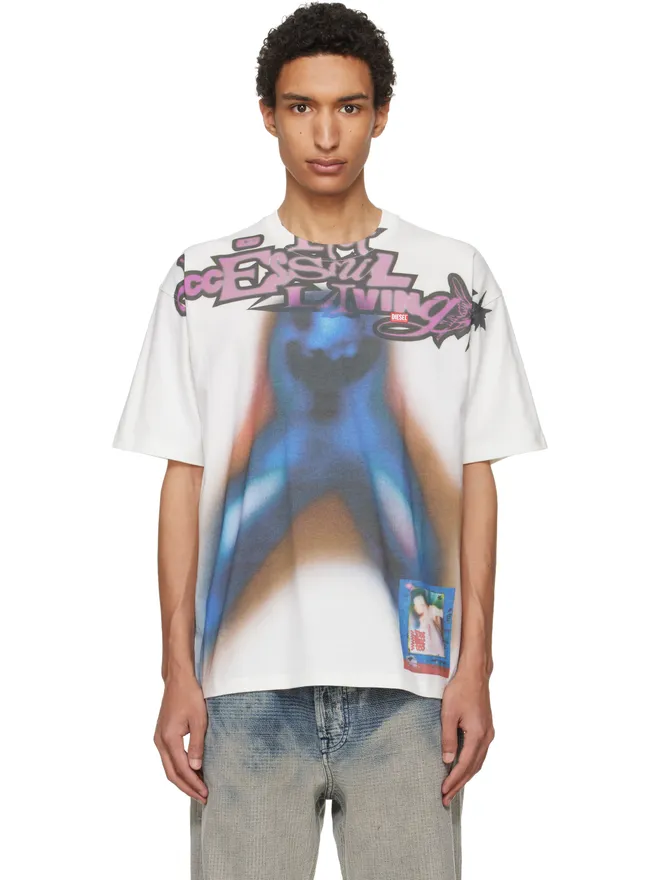 Diesel Diesel Relaxed Cotton Digital Print Tシャツの商品画像