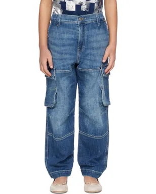 Diesel キッズ｜ D-Dave-Cargo-J デニム カーゴパンツ - サムネイル1