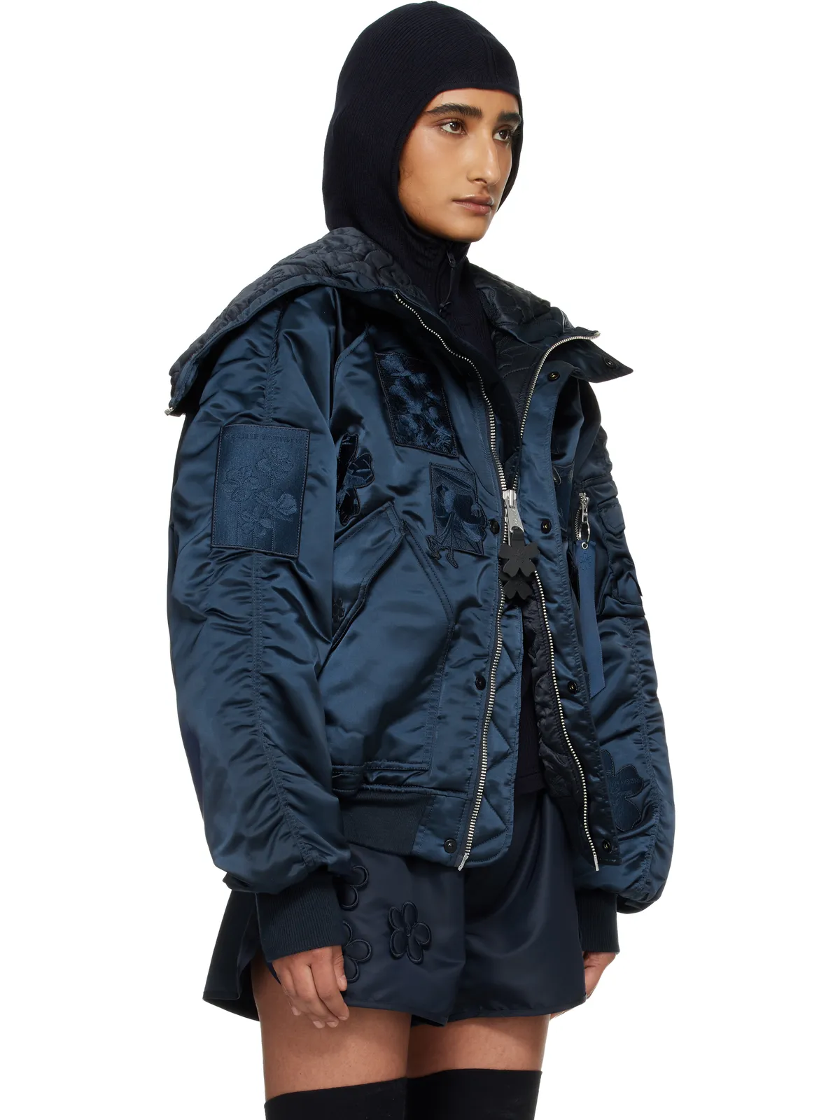 Cecilie Bahnsen Alpha Industries x Cecilie Bahnsen ネイビー N-2B ボンバージャケット - 画像2