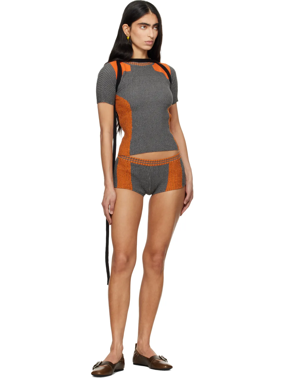Ottolinger Textured Knit Team ショートパンツ - 画像4