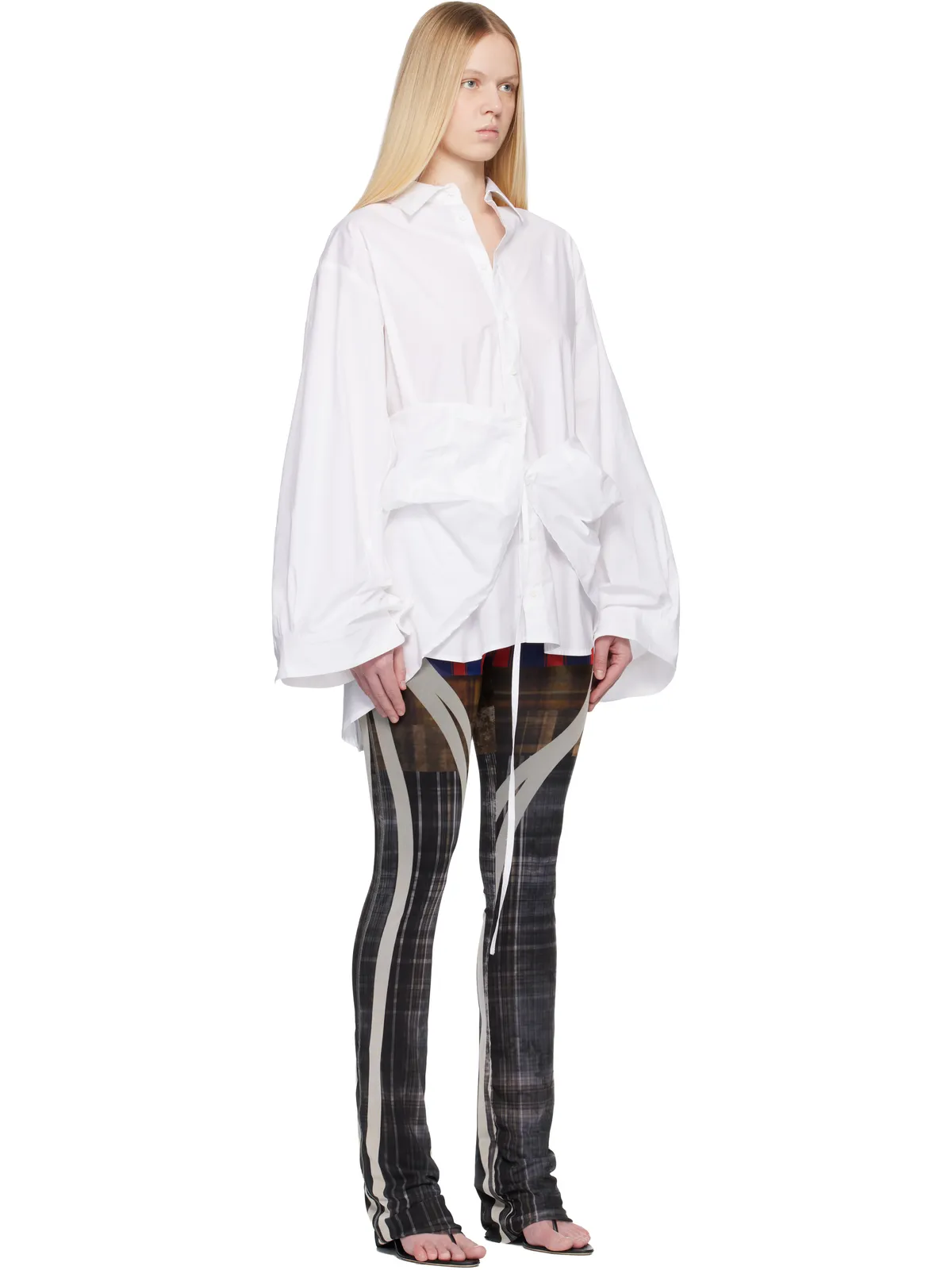 Ottolinger Liberated Double Shirt ミニワンピース - 画像2