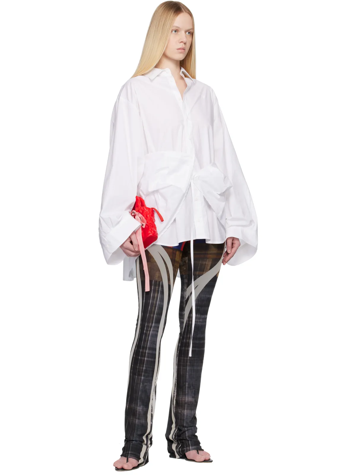 Ottolinger Liberated Double Shirt ミニワンピース - 画像4