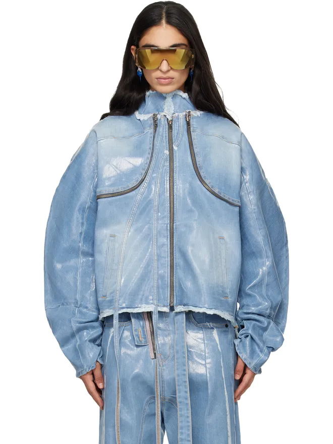 Ottolinger Ottolinger Glazed デニム ジップアップジャケットの商品画像
