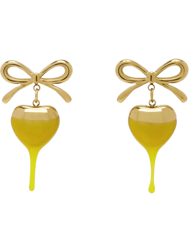 Ottolinger Ottolinger Dipped Bow Heart ピアスの商品画像