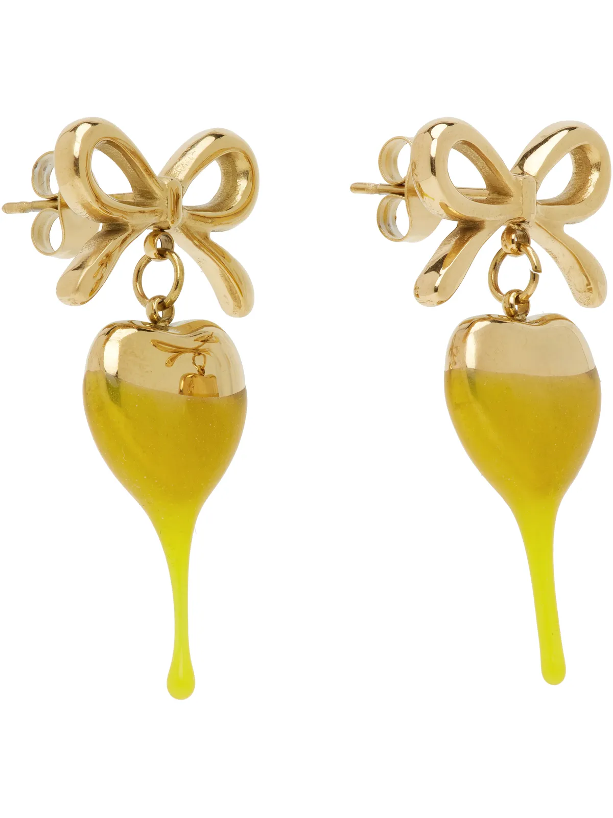 Ottolinger Dipped Bow Heart ピアス - 画像2
