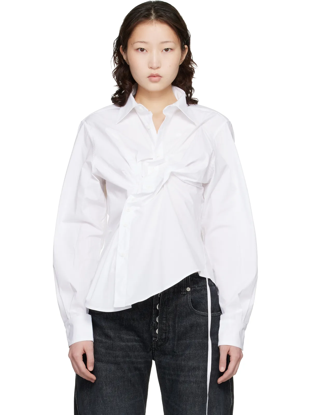 Ottolinger Twisted-Pleat テーラードシャツ - 画像1