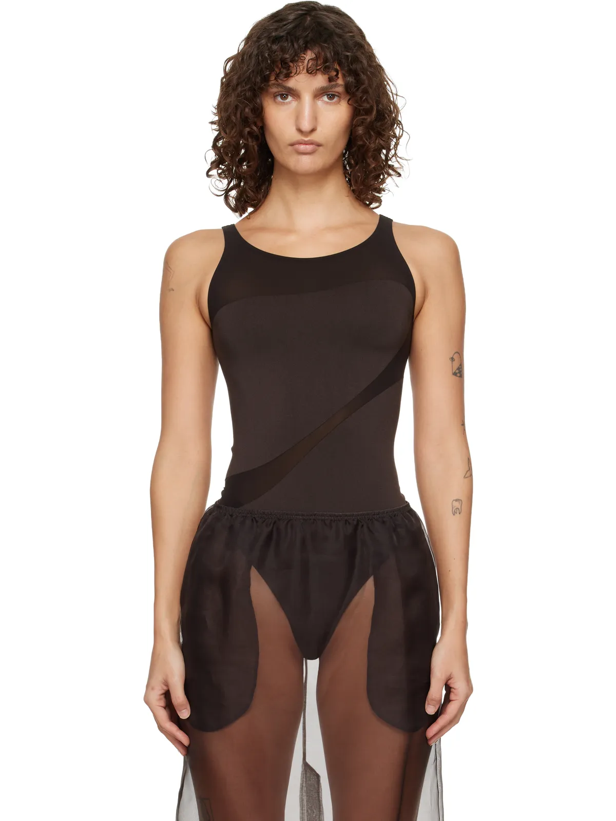 Wolford Shade Sleeveless String ボディスーツ - 画像1