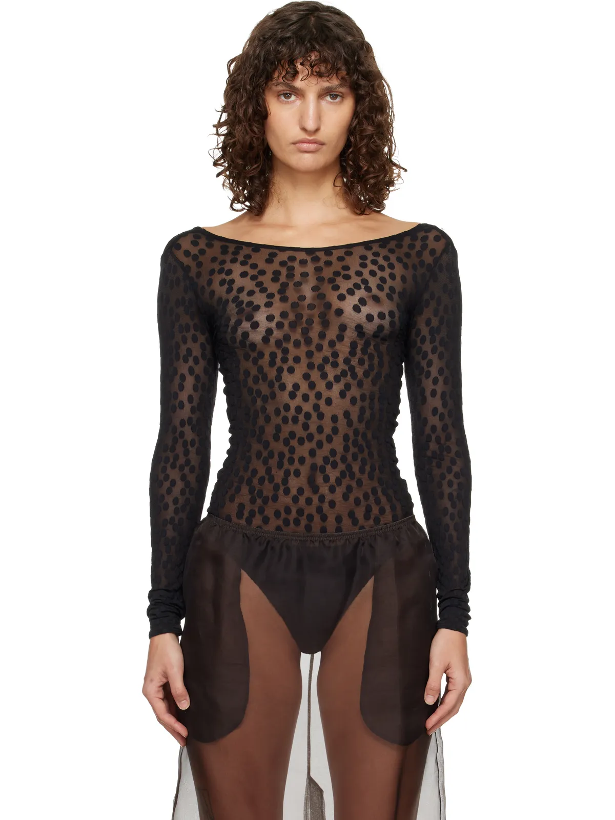 Wolford Sweet Dots Thong ボディスーツ - 画像1