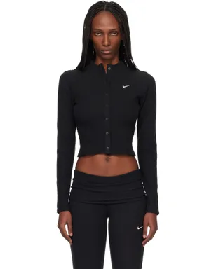 Nike Chill Knit Wide リブ カーディガン - サムネイル1