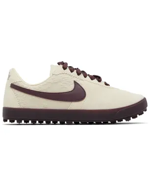 Nike オフホワイト＆バーガンディAstrograbber Leather SE スニーカー - サムネイル1