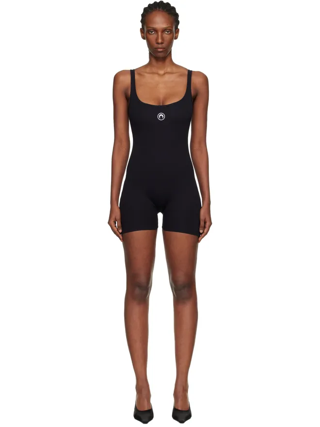 Marine Serre Marine Serre Moon Logo リブ ショート ジャンプスーツの商品画像