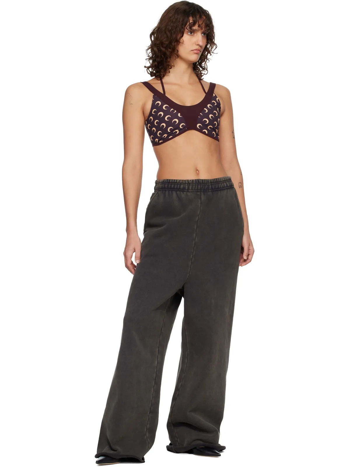 Marine Serre Athleisure Moon Printed ブラレット - 画像4