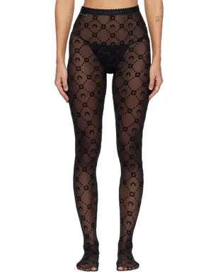 Marine Serre Moonogram Mesh Flock タイツ - サムネイル1