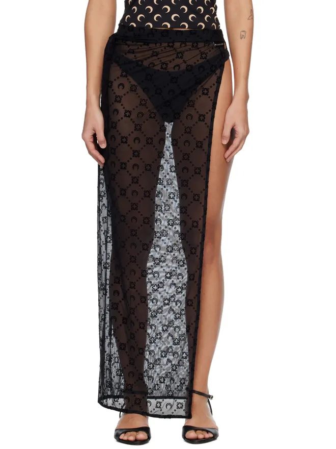 Marine Serre Marine Serre Moonogram Meshflock カバーアップ スカートの商品画像