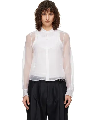 R13 Pleated Tuxedo Front シャツ - サムネイル1