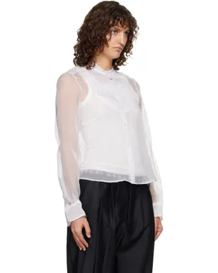 R13 Pleated Tuxedo Front シャツ - サムネイル2