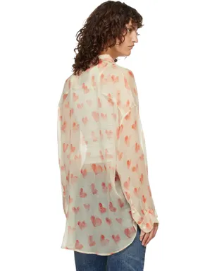 R13 Pintuck Drop Neck シャツ - サムネイル3