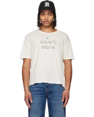 R13 'I Don't Care' Relaxed Tシャツ - サムネイル1