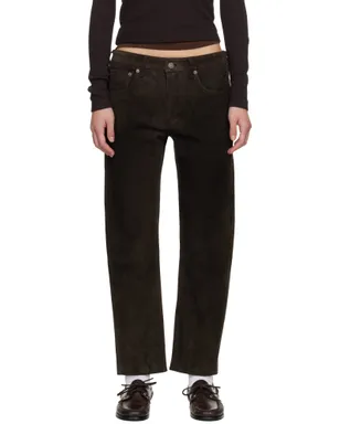 Citizens of Humanity Winslow Boyfriend Suede トラウザーズ - サムネイル1
