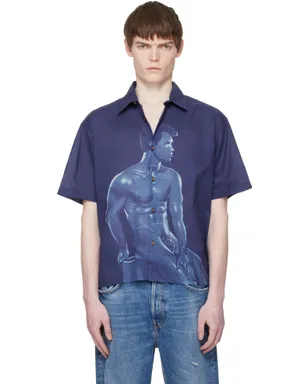 Carne Bollente Sadao Hasegawa 'In Blue' シャツ - サムネイル1