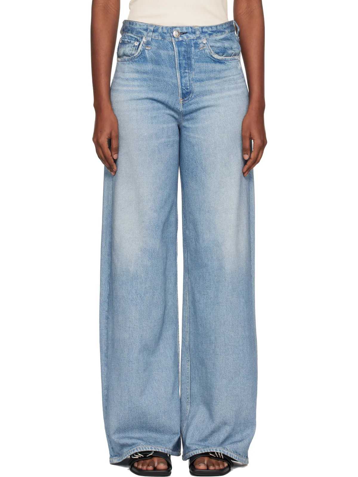 Rag & Bone rb Miramar Sofia ワイドレッグ ジーンズ - 画像1