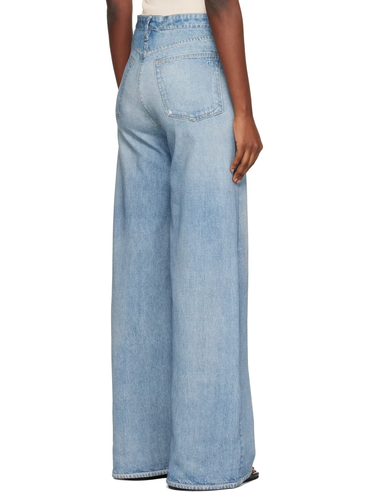 Rag & Bone rb Miramar Sofia ワイドレッグ ジーンズ - 画像3