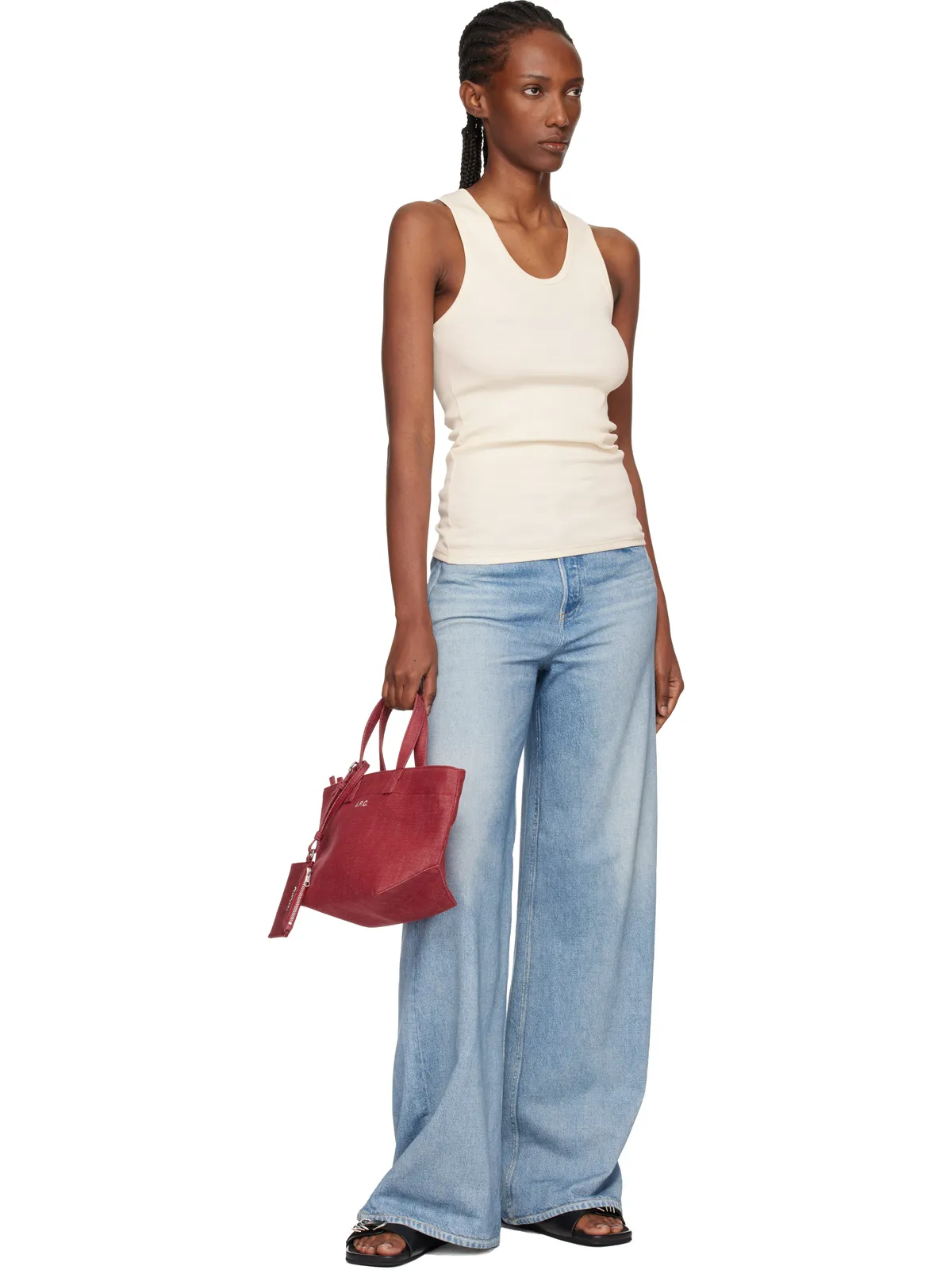 Rag & Bone rb Miramar Sofia ワイドレッグ ジーンズ - 画像4