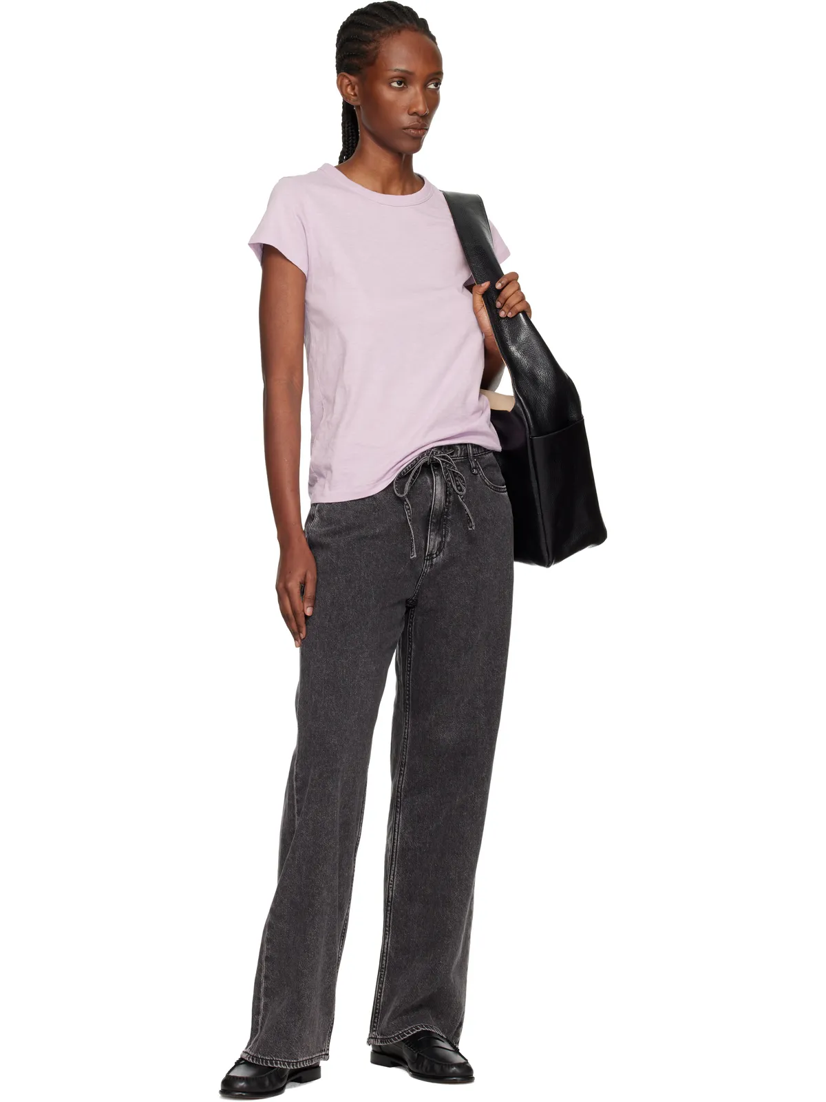 Rag & Bone Phoebe ワイドレッグ ドローストリング ジーンズ - 画像4