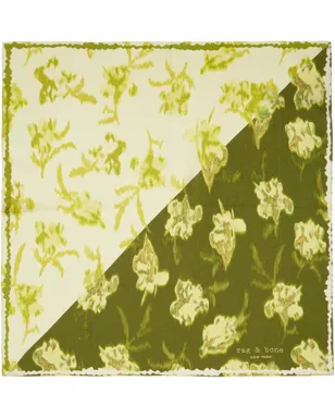 Rag & Bone Kit Floral-Print シルク バンダナ スカーフ - サムネイル1