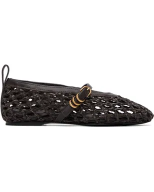 Rag & Bone Spire Woven メリージェーン フェイクレザー フラットシューズ - サムネイル1