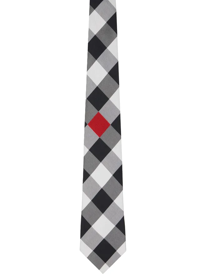 Comme des Garçons Homme Deux Comme des Garçons Homme Deux シルク ジオメトリック パターン ネクタイの商品画像