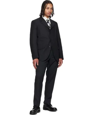 Comme des Garçons Homme Deux シルク ジオメトリック パターン ネクタイ - サムネイル3