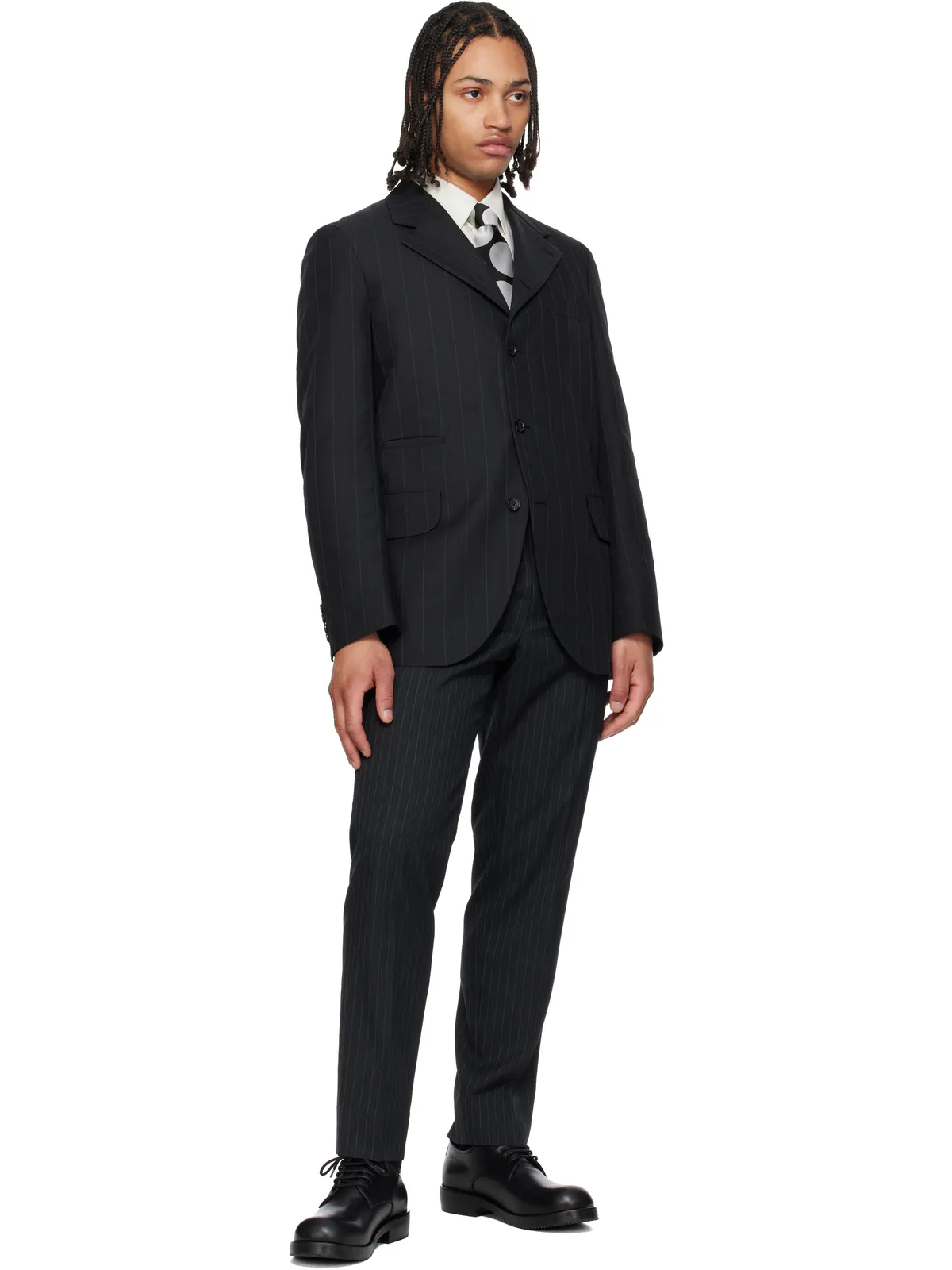 Comme des Garçons Homme Deux シルク 水玉 ネクタイ - 画像3