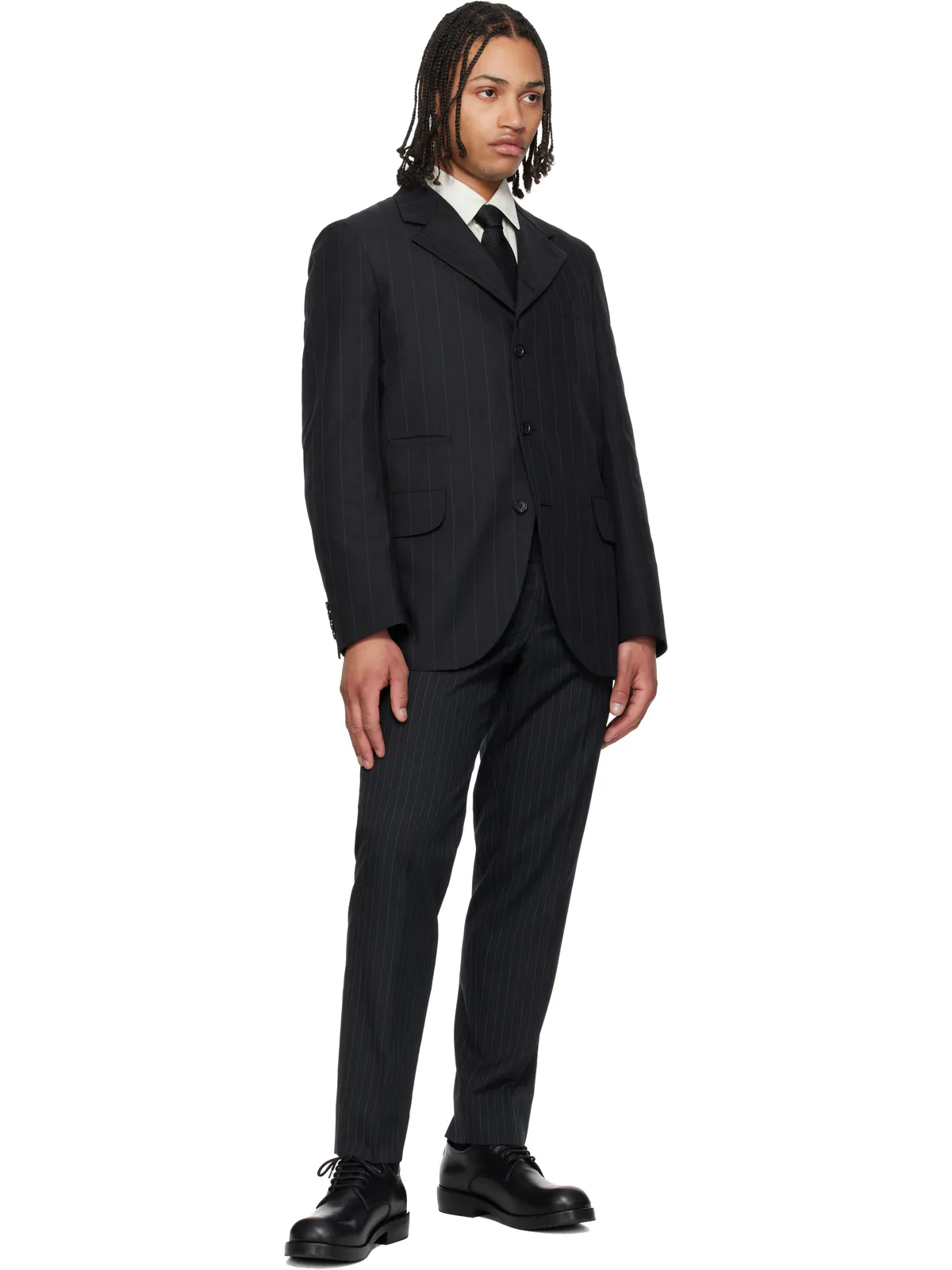 Comme des Garçons Homme Deux シルク ヘリンボーン ネクタイ - 画像3