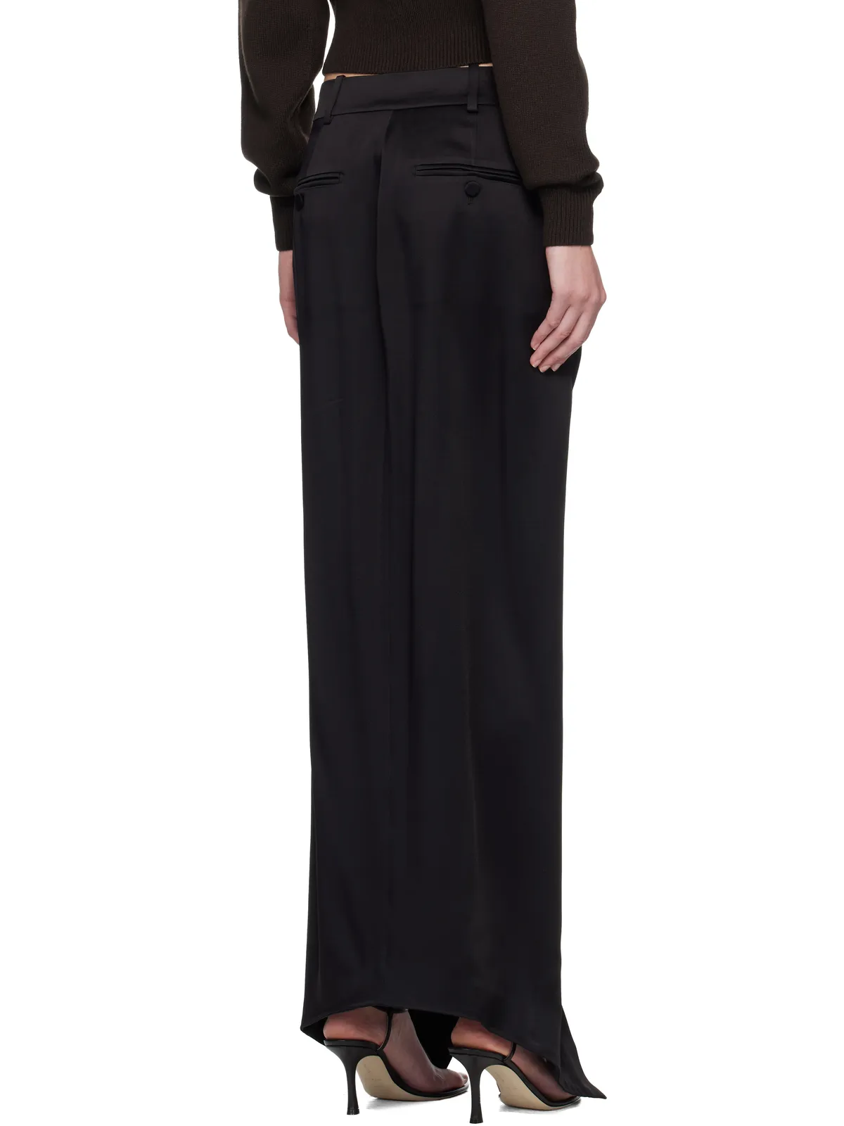 TOM FORD Crepe Envers Satin テーラード マキシスカート - 画像3