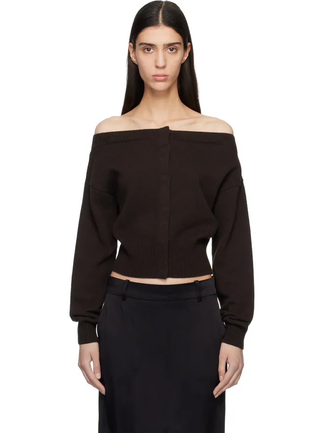 TOM FORD TOM FORD Soft Cashmere Open-Neck Shrunken カーディガンの商品画像
