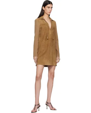 TOM FORD Lamb Suede Interlock Knit Polo ミニワンピース - サムネイル4