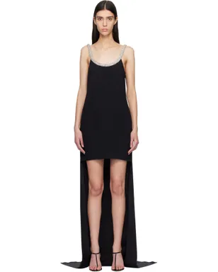TOM FORD Crystal Embroidery Sleeveless Asymmetric Cocktail マキシドレス - サムネイル1