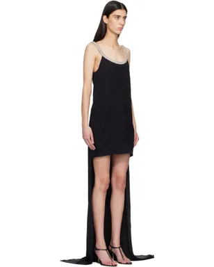 TOM FORD Crystal Embroidery Sleeveless Asymmetric Cocktail マキシドレス - サムネイル2