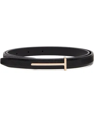 TOM FORD T Supple グレインレザー スリム ベルト - サムネイル1