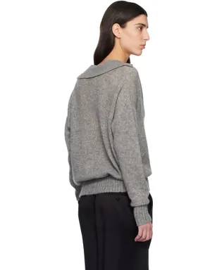 TOM FORD Ultrasoft Cashmere Silk Oversized Open ニットポロシャツ - サムネイル3