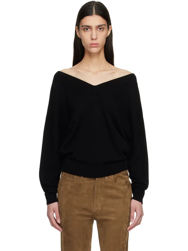 TOM FORD TOM FORD カシミヤ オフショルダー ニット セーターの商品画像