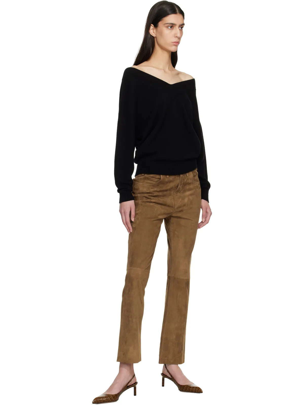 TOM FORD カシミヤ オフショルダー ニット セーター - 画像4
