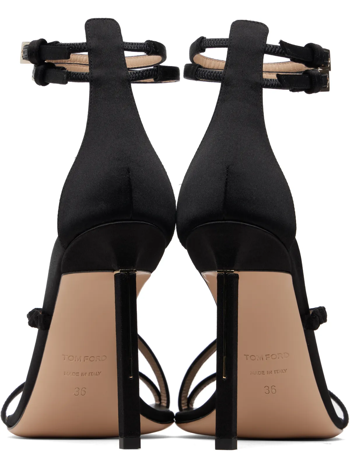 TOM FORD Satin T Ankle Strap サンダル - 画像2
