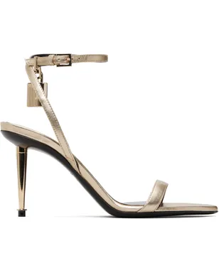 TOM FORD Laminated Padlock Pointy Naked ヒールサンダル - サムネイル1