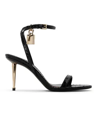 TOM FORD Python Pointy Padlock Naked ヒールサンダル - サムネイル1