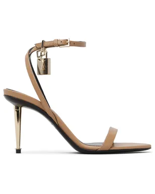 TOM FORD Shiny Padlock Pointy Naked ヒールサンダル - サムネイル1