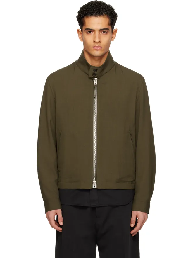 TOM FORD TOM FORD Wool Cashmere Silk Reps ハリントンジャケットの商品画像